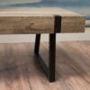Abitha - Coffee Table With Industrial Powder Coated Metal Legs - Canyon Gray - Image 5