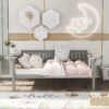 Full Size Comfort Daybed, Slat Support - Gray - Image 6