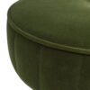 Riley - Round Footstool Ottoman - Olive Green - Image 5