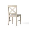 Dining Chair With X Shaped Back (Set of 2) - Antique White - Image 7
