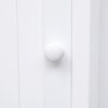 Bathroom Cabinet Triangle Corner Storage Cabinet With Adjustable Shelf Modern Style - White - Image 26