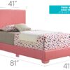 Twin Bed Elegant Casual - Pink - Image 7