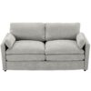 Cozy Upholstered Loveseat Sofa Oversized Comfy Comfy Cloud Sofa Double Cushion Loveseat Sofa Plush Cushion Sofa Couch For Living Room - Light Gray - Image 12