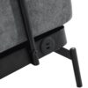 Modern Loveseat Sofa 59" Sofa Couch 2 Seater With USB Ports, Unique Cylindrical Armrests - Gray - Image 22