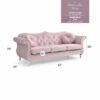 Hollywood - Sofa - Pink - Image 3