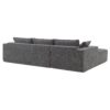 2 Pices Free Combination Minimalist Style Modular Sectional, Wrinkle Resistant Couch Set L Shaped Compressed Sofa For Living Room - Gray - Image 6