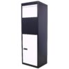 Package Delivery Box, Galvanized Steel Parcel Mailbox With Code Lock & Mounting Hardware, For Outdoor Porch, Curbside - White / Black - Image 8