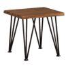 Zion - Outdoor Industrial Iron And Coffee Table - Teak - Image 10