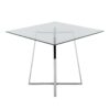 Cosmo - Contemporary Square Dining Table Legs - Clear - Image 2