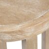 Accent Table Round Rustic Ash Veneer Reclaimed Wheat - Natural - Image 4