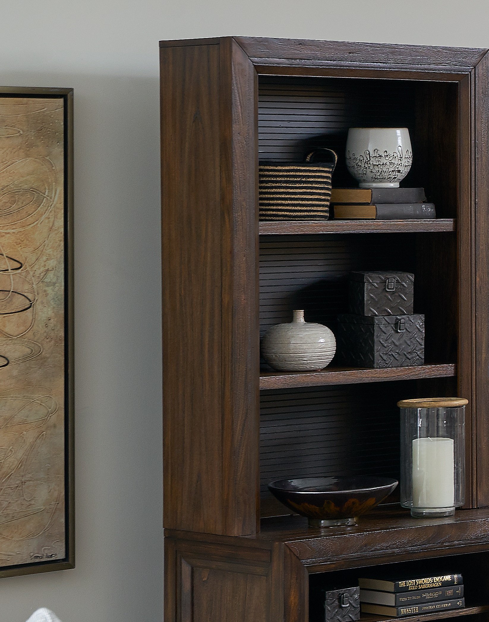 Branson - Bookcase Pier, Two Tone - Brown - Image 7