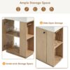21.6" Bathroom Vanity With Sink And Freestanding Wood Grain Cabinet Featuring Left Door - Wood - Image 6