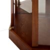 6 Shelf Lighted Corner Curio Cabinet With Adjustable Tempered Glass Shelves And Mirror Back (E26 Light Bulb Not Included) - Walnut - Image 11