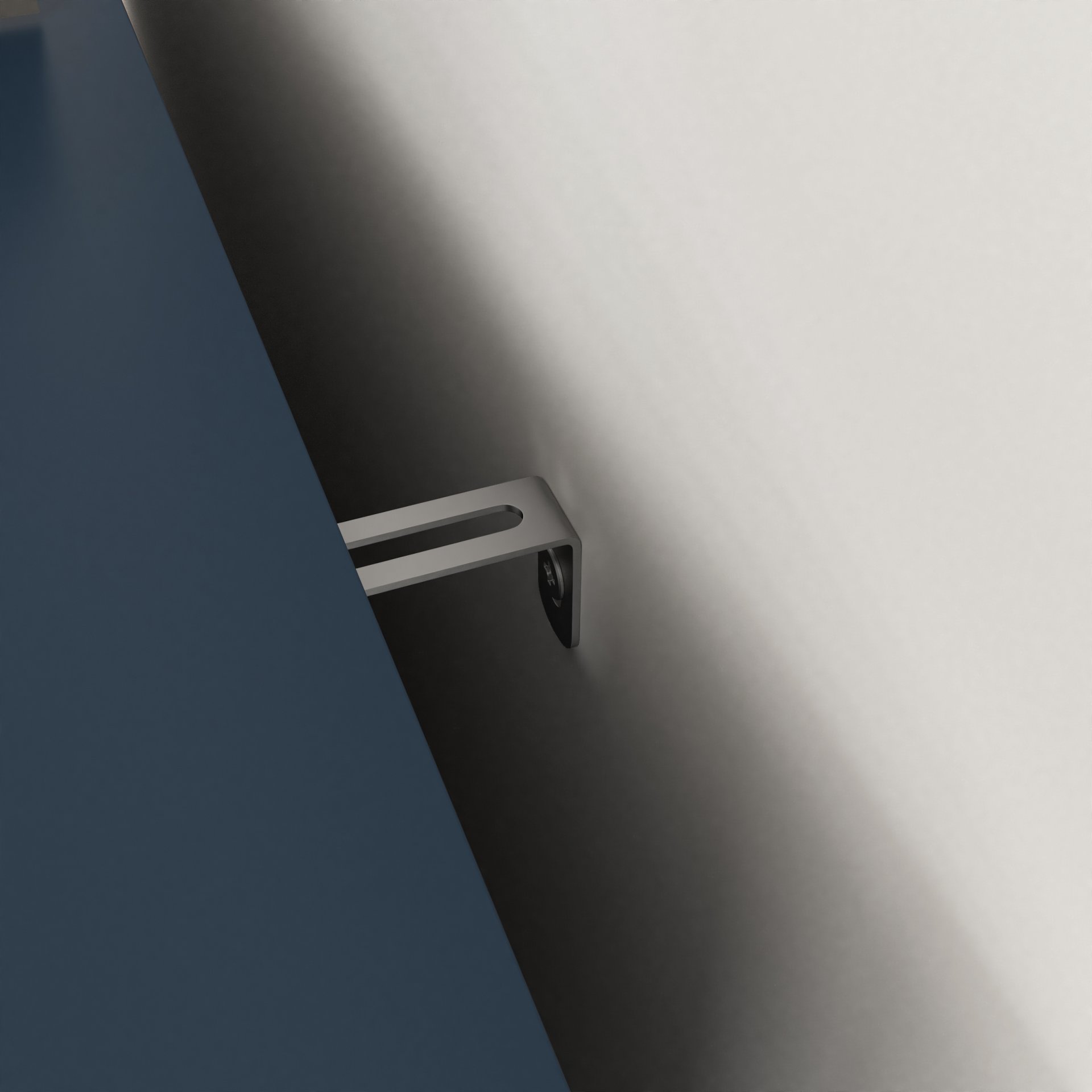 Painted Cabinet With Glass Doors, Drawer, And Open Storage Space For Bedroom And Living Room - Navy Blue - Image 12