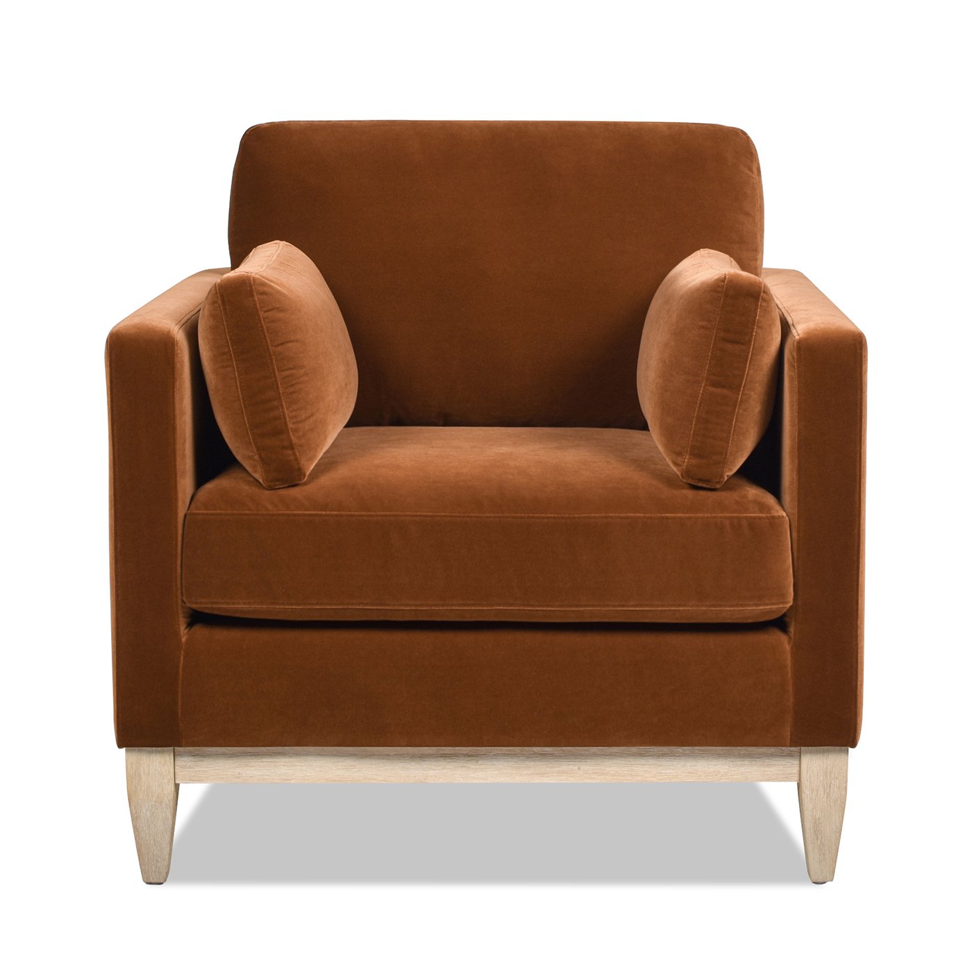 Knox - Modern Farmhouse Arm Chair - Burnt Orange - Image 2