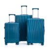 20" / 24" / 28" 3 Pieces / Set Spinner Wheel Luggage, Carry On Suitcase, Matching Color, TSA Combination Lock - Navy - Image 21