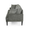 Contemporary 3 Seater Sofa With Plush Upholstery - Gray - Image 7