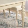 Amonia - 5 Piece Dining Set, Turned-Leg Dining Table With 4 Tufted Chairs - Beige Brown - Image 4