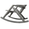 Wooden Porch Rocker Chair, Durable Wooden Porch Rocker Chair, Fir Log Rocking Chair, Patio Rockers For Outside, Garde - Light Gray - Image 14