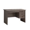 Executive Office Desk, Lockable 3 Drawer Home Office Desk - Distressed Gray - Image 3