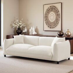 Emma - Mid Century Modern Luxury Sofa - Cream