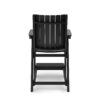 Modern Counter Chair Sleek HDPE Poly Lumber For Dining, Patio, And Garden Comfort - Black - Image 4