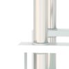 Modern Tempered Glass Tea Table, End Square Table For Living Room - Transparent / White - Image 10