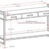 Riverside - Console Sofa Table - Natural - Image 8