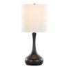 Genie - Contemporary Table Lamp (Set of 2) - Matte Black / Oatmeal - Image 3