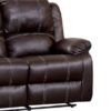 Zuriel - Synthetic Leather Recliner Loveseat - Brown - Image 3