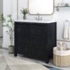 Bathroom Vanity Organizer With Sink, Combo Cabinet Set, Bathroom Storage Cabinet, Retro - Espresso - Image 10
