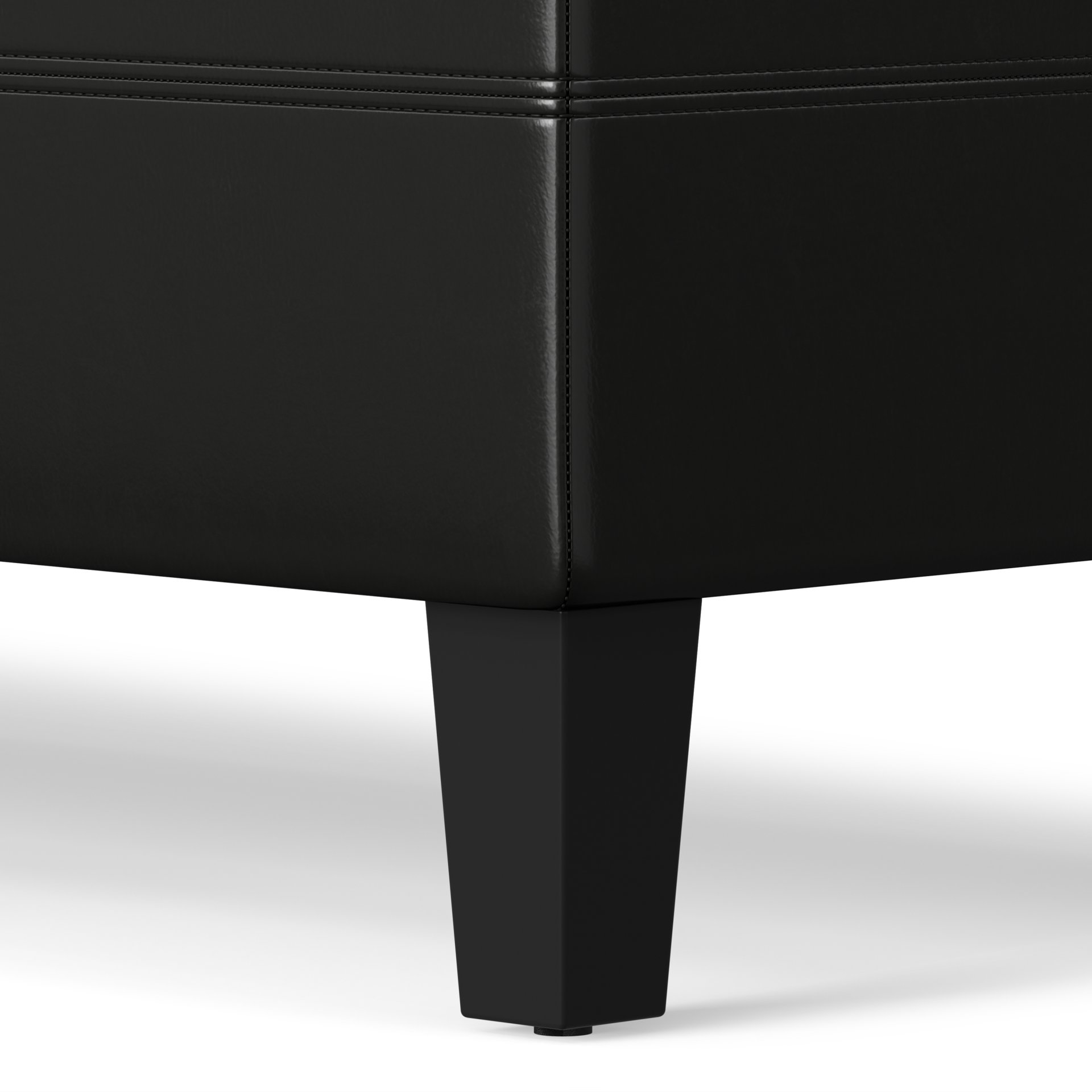 Afton - Storage Ottoman Bench - Midnight Black - Image 6