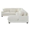 Oversized Sectional Sofa U - Shaped Sofa Couch Modern Sofa Upholstered In Soft Corduroy With A Chaise Lounge For Living Room - Beige - Image 22