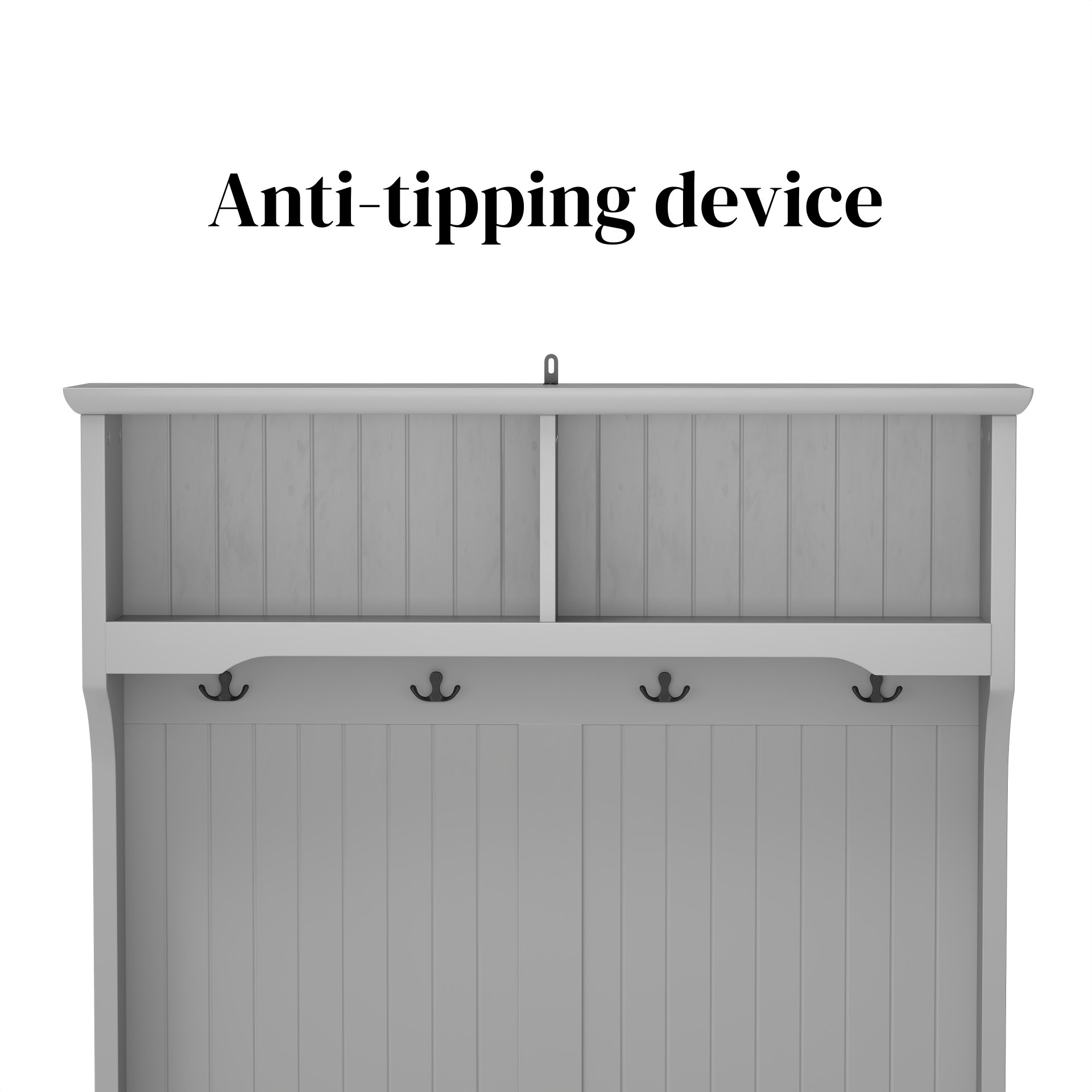 Modern 3 In 1 Hallway Hall Tree With Storage Drawers, Coat Rack, Shoe Rack Bench, And Cushion - Gray - Image 6