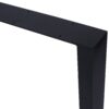Square Table Legs 28X28", Wide Metal Table Legs, Heavy Duty Steel Desk Legs Table Leg Dining Table Legs Coffee Desk Leg (Set of 2) - Black - Image 3