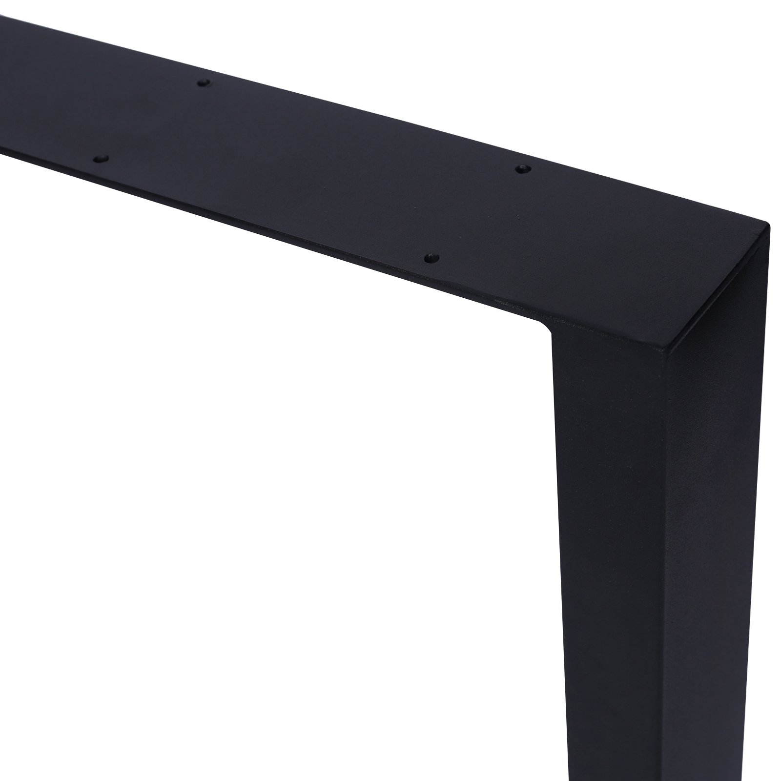 Square Table Legs 28X28", Wide Metal Table Legs, Heavy Duty Steel Desk Legs Table Leg Dining Table Legs Coffee Desk Leg (Set of 2) - Black - Image 3