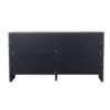 Accent Cabinet Farmhouse Style 4 Door Wooden Cabinet Sideboard Buffet Server Cabinet Storage Cabinet, For Living Room, Entryway, Hallway, Office, Kitchen And Dining Room - Antique Black - Image 11
