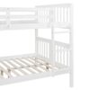 Full Over Full Bunk Bed With Ladder For Bedroom - White - Image 2