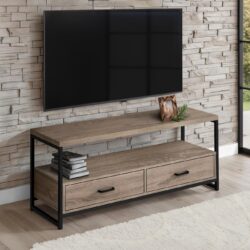 TV Stand, Console, Media Entertainment Center, Storage Drawers, Living Room, Bedroom, Contemporary, Modern - Taupe