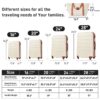 Hardshell Luggage Sets 4 Pieces + Bag Spinner Suitcase With Tsa Lock Lightweight - 16" / 20" / 24" / 28" Luggages - Brown / White - Image 2