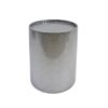 Modern Round Accent Table With Hammered Surface - Silver Iron Frame - Image 6