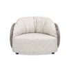 Harper - Barrel Upholstered Patio Deep Seating Armchair Axroma Olefin - Oat Beige - Image 12