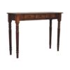 Turned Legs 3 Drawer Console - Brown - Image 3