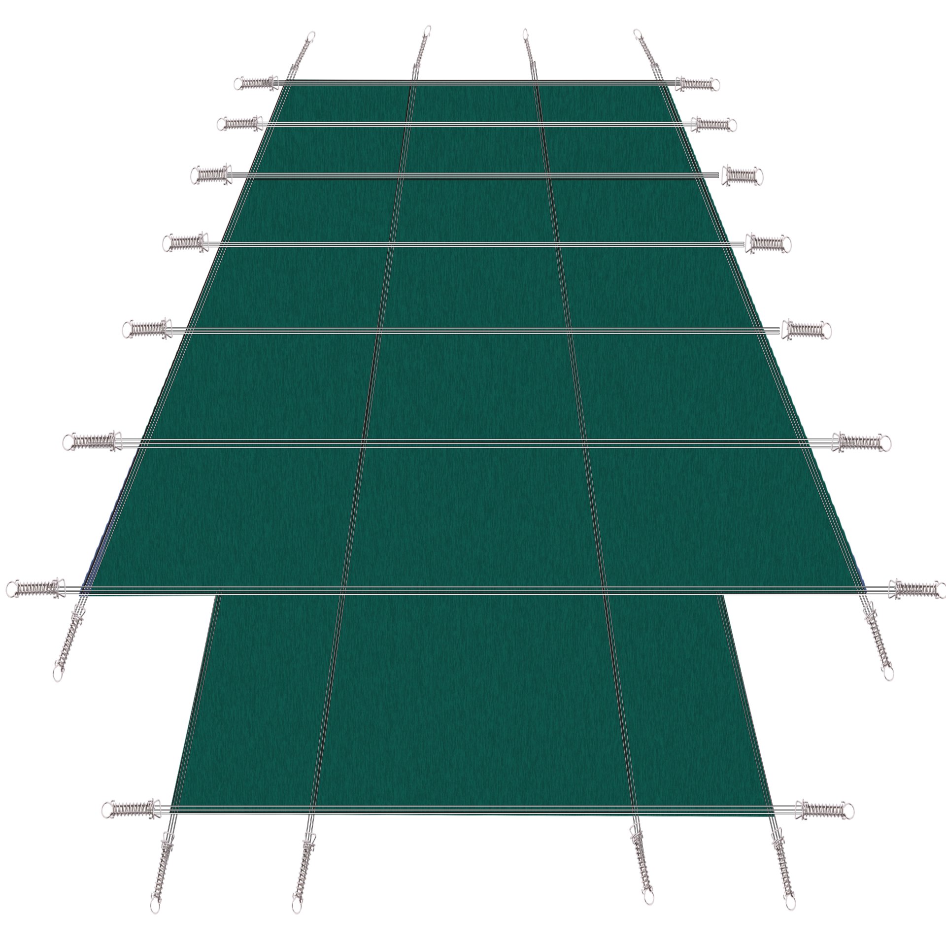 High Strength Mesh Pool Safety Cover With Installation Hardware, 16 X 32Ft With 4 X 8Ft End Step - Green - Image 4
