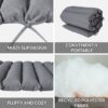 2 Piece Outdoor Chaise Lounge Cushion Set, Replacement Cushions For Patio - Gray - Image 10