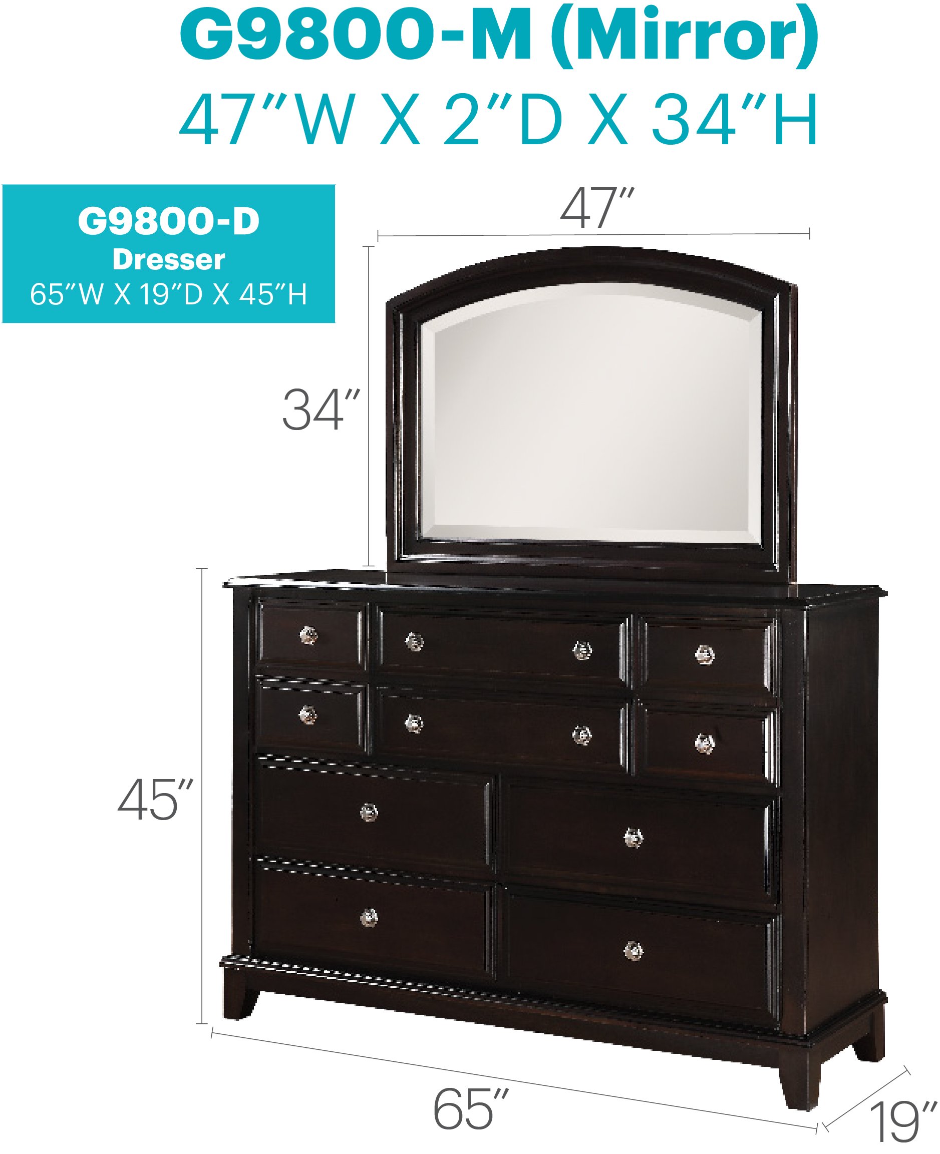 Ashford - Dresser - Cappuccino - Image 2