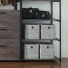 Monica - Wood Walk In Closet System, Powder Coated Metal Frame And Melamine - Rustic - Image 6