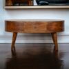 Rounded Coffee Table - Chestnut - Image 11