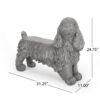 Cocker Spaniel Dog Statue - Gray - Image 3