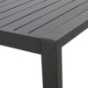 Modern Outdoor Dining Table With, Slatted Top, And U Shaped Legs - Black - Image 10